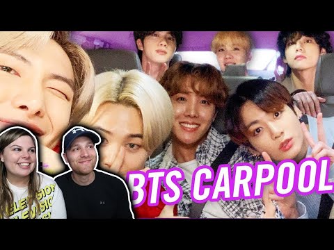 BTS Carpool Karaoke ON THE LATE LATE SHOW WITH JAMES CORDEN  PAPA MOCHI HILARIOUS COUPLES REACTION