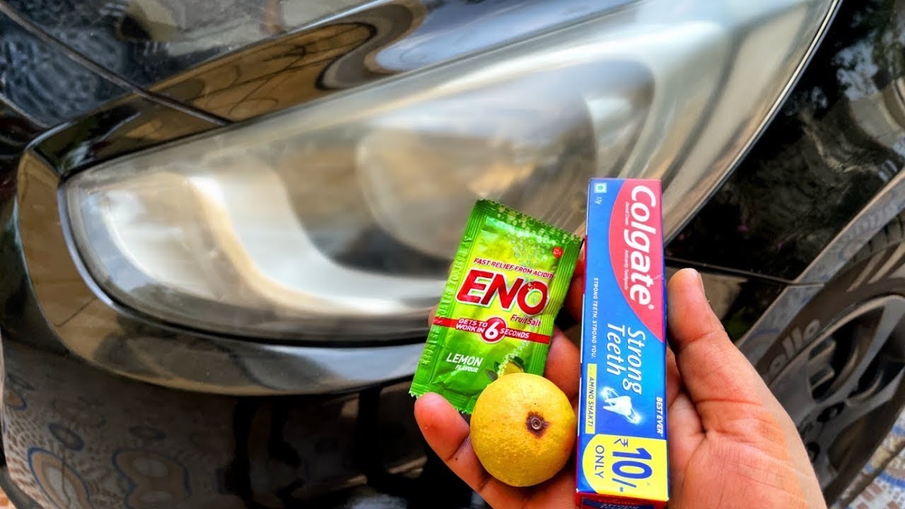 car headlight cleaning car headlight cleaning in 5 minutes YouTube