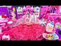 21 Minutes Satisfying Unboxing Barbie Doll Princess Royal Wedding Bedroom,Kitchen Playset Review Toy