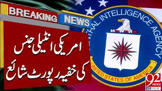 US Intelligence Secret Report Released by Washington Post | Breaking News | 92NewsHD