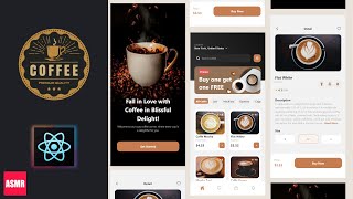CHILL Programming - Coffee Shop App (Part 1) - React Native -  ASMR | No Talking