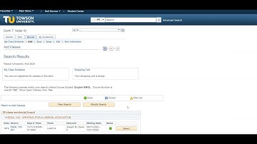 Academic Advising PeopleSoft Instructions - Towson University