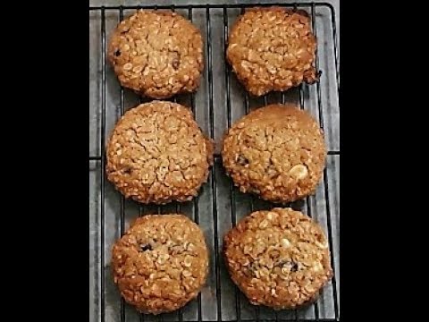 Oatmeal Sultana Blueberry & White Choc Chip Cookies