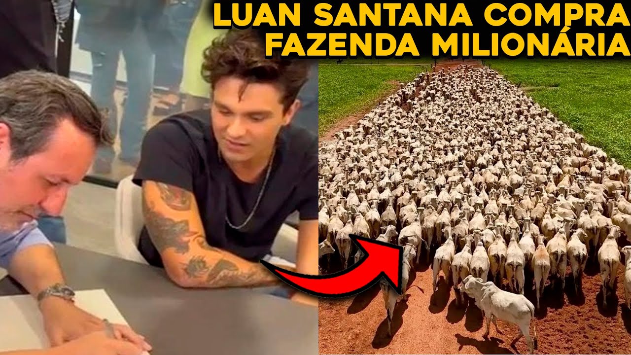 A FAZENDA GIGANTESCA DE GADO QUE LUAN SANTANA ACABA DE COMPRAR