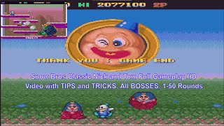 Snow Bros Nick and Tom Classic Game Full Gameplay Longplay screenshot 2