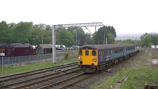 Northern Rail Brian Coast Loco Haulage Dbso 9709 Tnt Drs 37402 2C32 Carnforth 150518