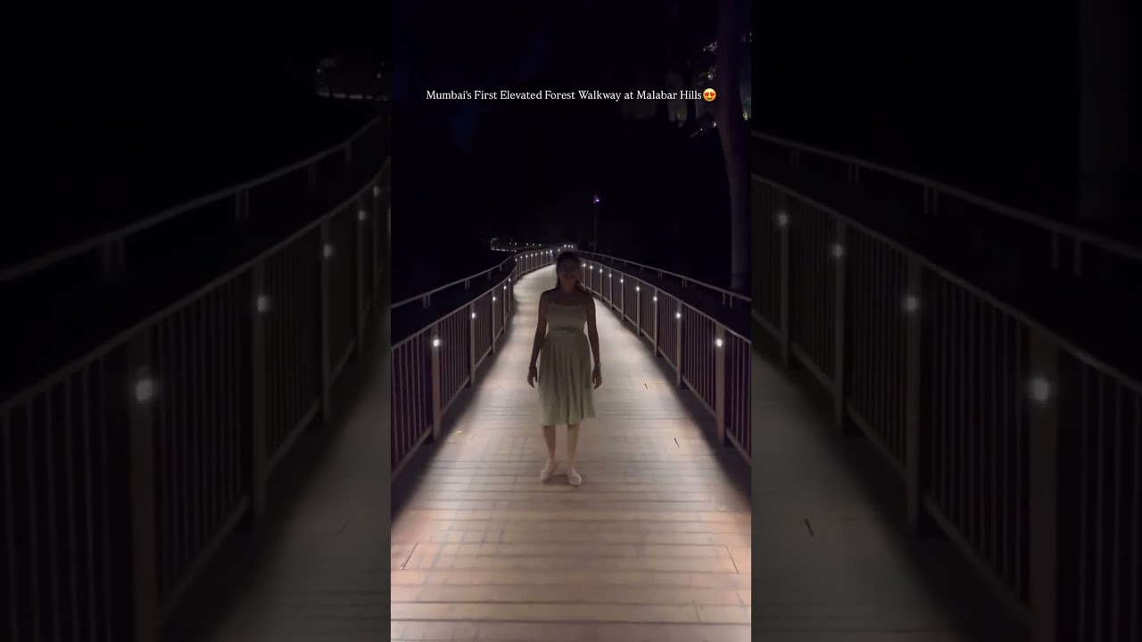 Night View Of The Malabar Hill Elevated Jungle Walkway