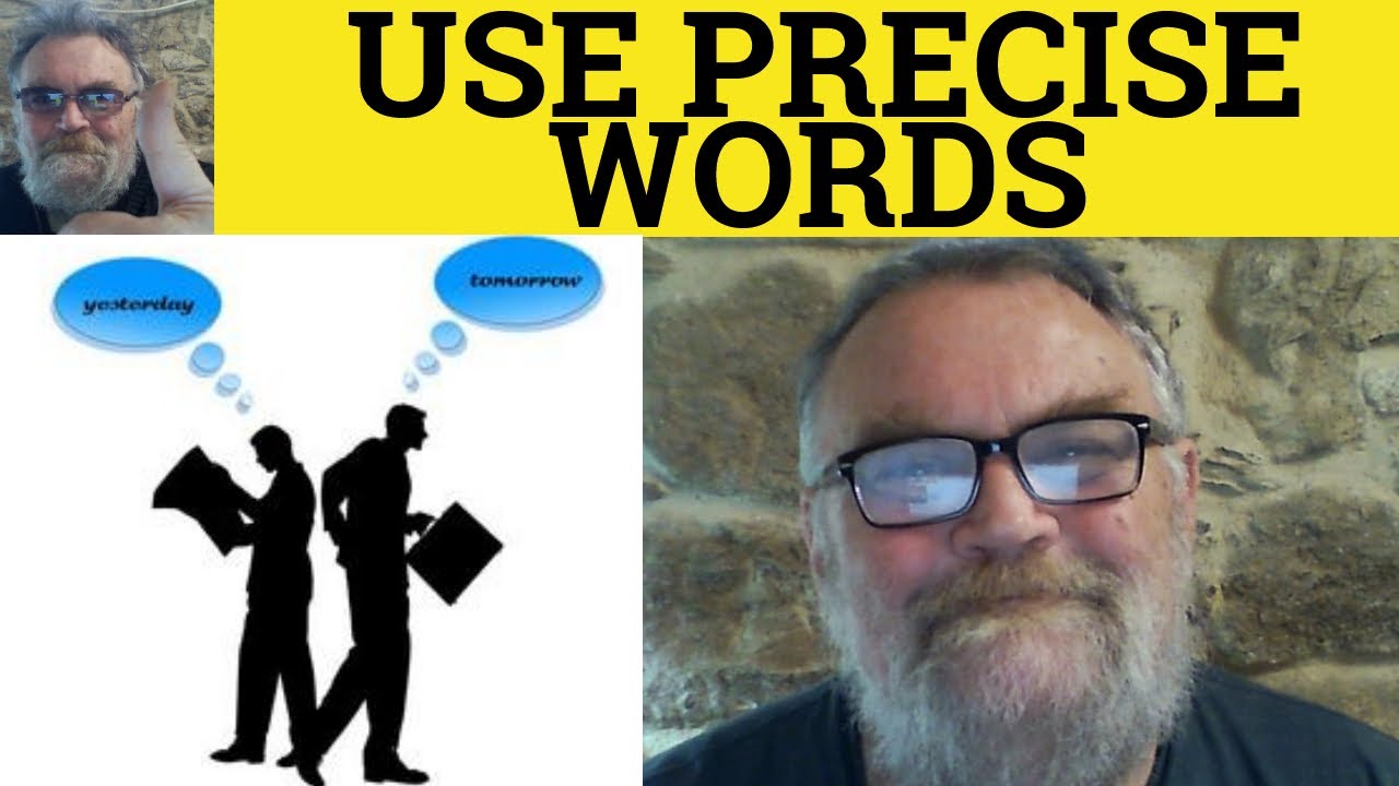 🔵 Speak Better English - Use Precise Words - Not Flat Vocabulary - ESL ...