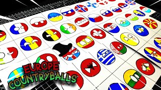 การวาดภาพไปยัง COUNTRYBALLS ของยุโรปทั้งหมด (สมบูรณ์) 😱 การวาดภาพ COUNTRYBALLS ประวัติยุโรป