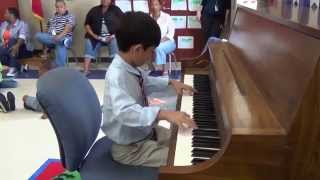 Dan Tran II plays "Rondo Alla Turca" by Mozart at QVE's Talent Show, May 29, 2014
