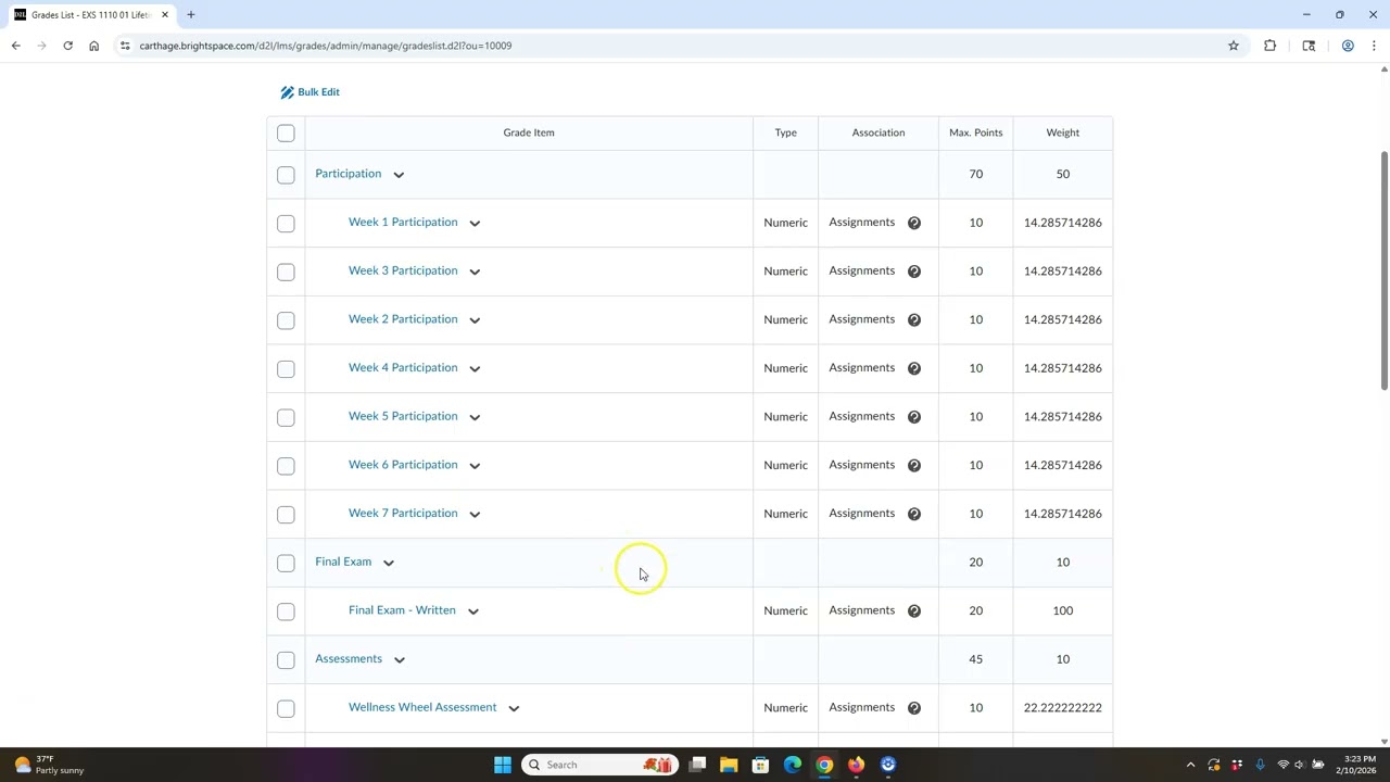 How to Re Order Assignments in the Gradebook (Brightspace, D2L)