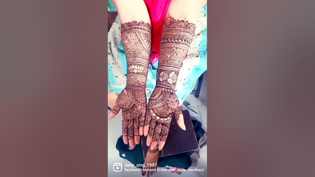 mehndi rachni lado sajan ka name . best bridal mehndi design,🥰🥰🥰 - YouTube