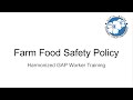 Employee Training: Food Safety Policy
