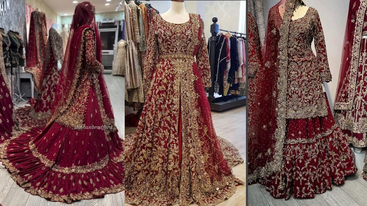 Biradal Wedding Dress Design in Different Colors And designing