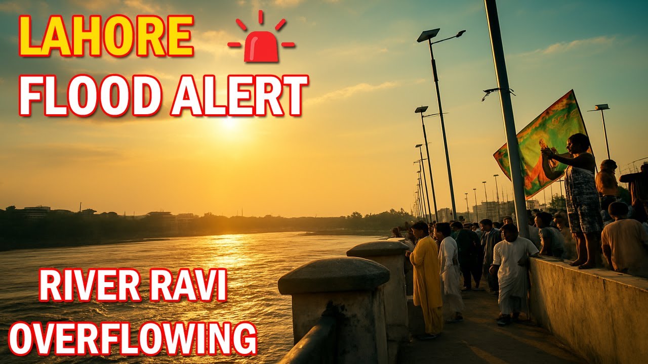 Lahore Flood Alert 🚨 River Ravi Overflowing! Shocking Real Footage From Pakistan