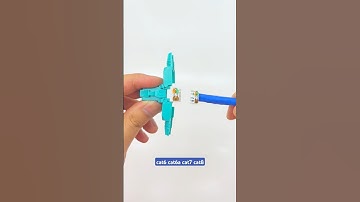 How to terminate a Cat6 field termination rj45 connector with the cable#tutorial#diy#cabling#modular