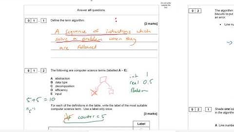 AQA GCSE Computer Science May 2018 Paper 1 Walkthrough