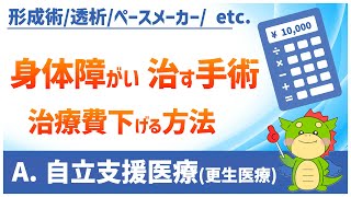 「自立支援医療（更生医療）」透析・人工関節・ペースメーカーなどの手術料を助成する公費負担医療を解説