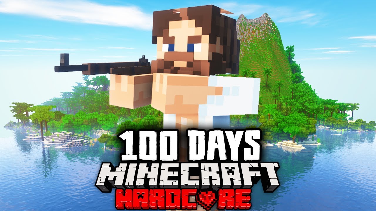 I Survived 100 Days on a Zombie Island in Hardcore Minecraft - YouTube