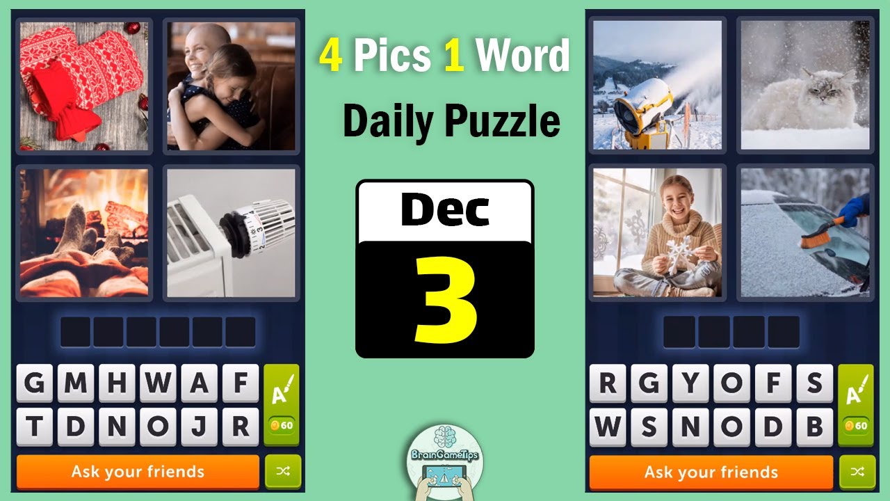 4 Pics 1 Word - December 3 2022 Daily Puzzle Answer