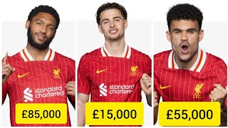 Details Liverpool Players Salaries 2024:||Weekly wages.😲😲🔥Shocking to see top star is not on the list. Update