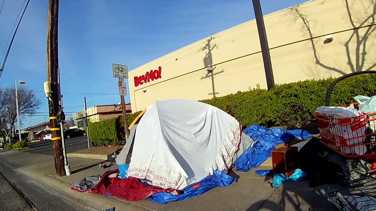 Street People/homeless  Encampment Morse Ave. & Arden Way, Sacramento, Arden Arcade
