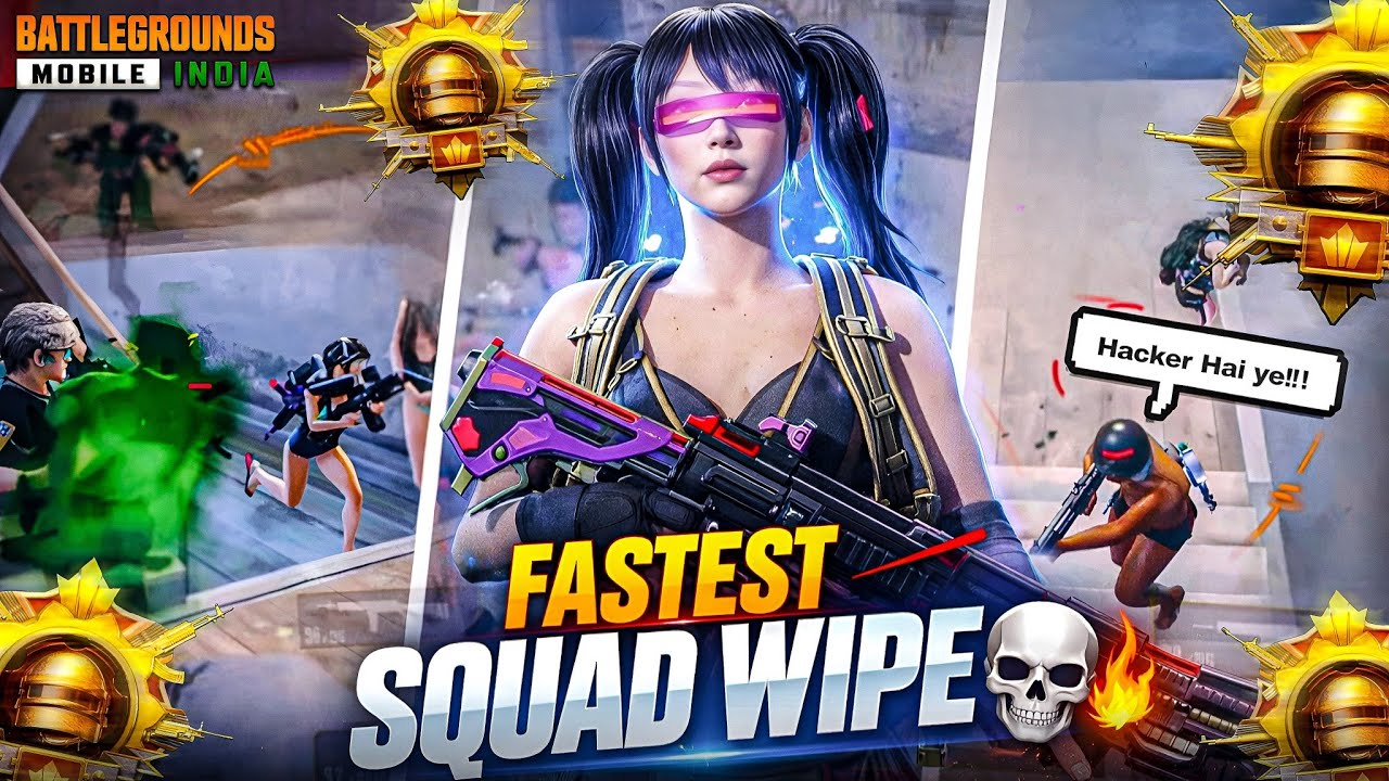 40 FPS?! 💀 Fastest Squad Wipes in BGMI 😳🔥