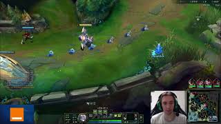 KC Busio melee bot support lane bush ward and freeze tip 16.3