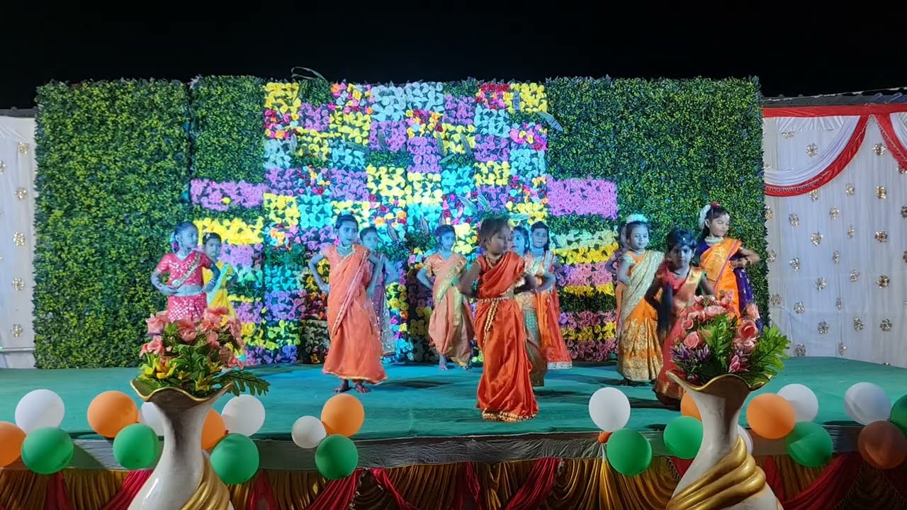 Sami Sami Dance performance By Silver Jubilee English School UKG Girl's