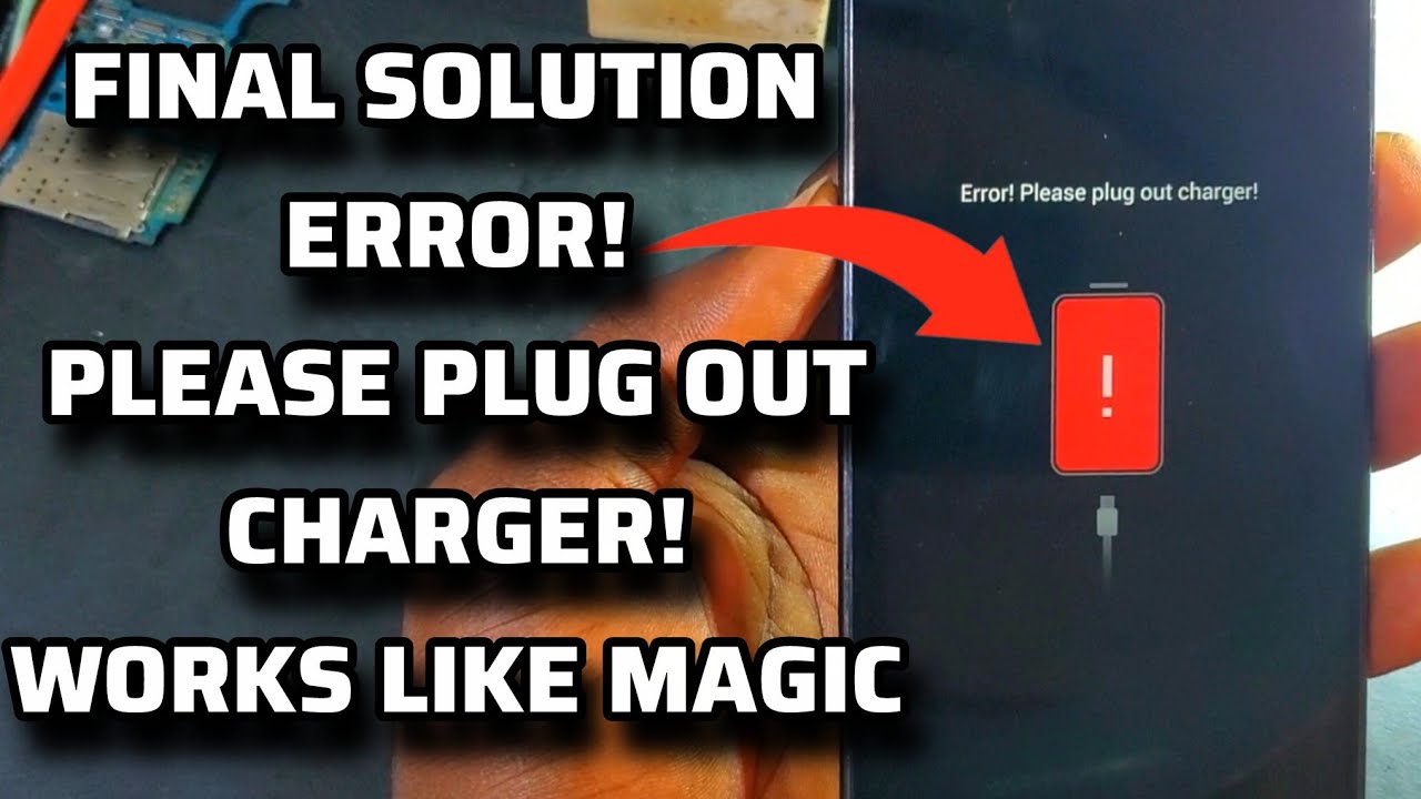 Error! Please Plug Out Charger Infinix Hot 40i And infinix Smart 8