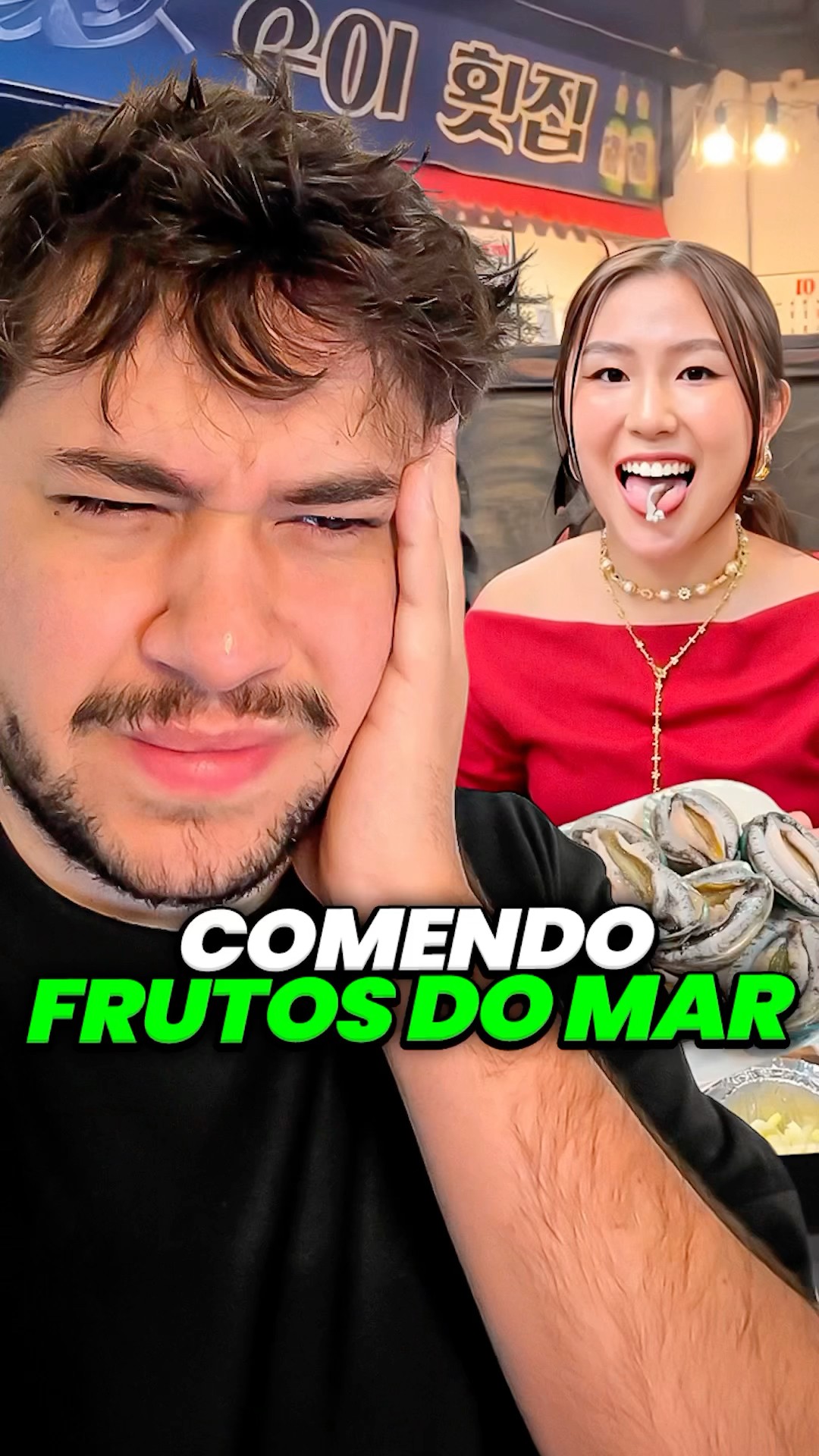 frutos do mar na coreia #livedobrino #humor #MundinhoBrino