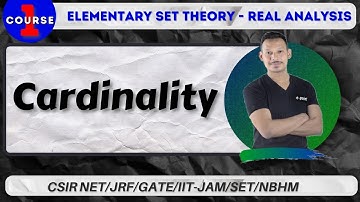 CARDINALITY | ELEMENTARY SET THEORY - REAL ANALYSIS | CSIR NET/GATE/IIT-JAM/SET/NBHM | e-point