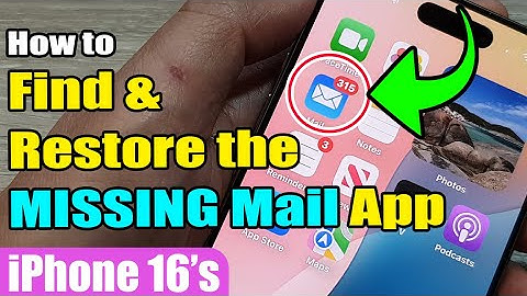 📩 How to Find & Restore the MISSING Mail App on iPhone 16/16 Pro Max (iOS 18)!