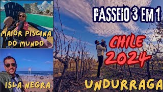 passeio em santiago chile 3 em 1.  conheça undurraga, isla negra e a maior piscina do mundo