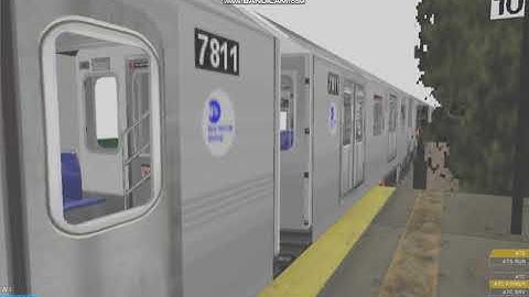 Openbve r152 5 train departing at Morris Park