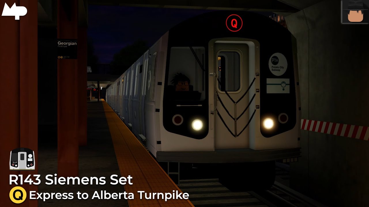 PTA Subway: Alberta Turnpike bound R143 [Siemens] (Q) Express Train ...