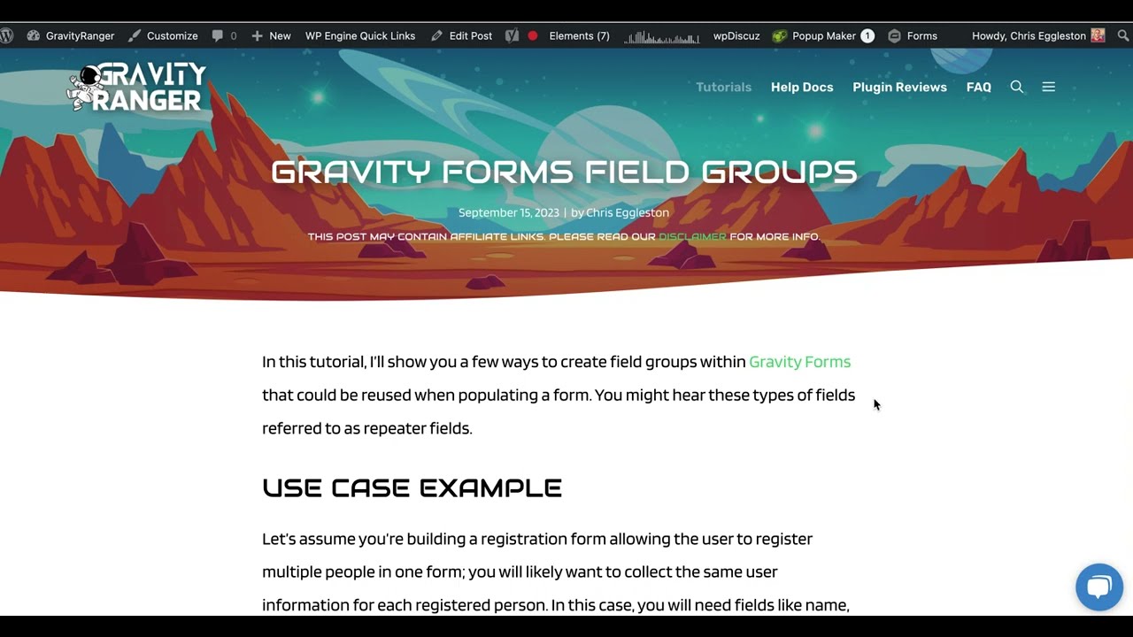 How to Group Fields Together in Gravity Forms