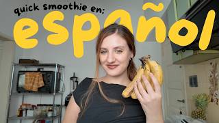 Thumbnail image for Learn Spanish: Quick Banana Smoothie 🍌