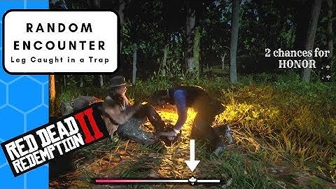 Red Dead Redemption 2 Random Encounter Hunter caught in a trap Give whiskey! 2x Honor! need to know