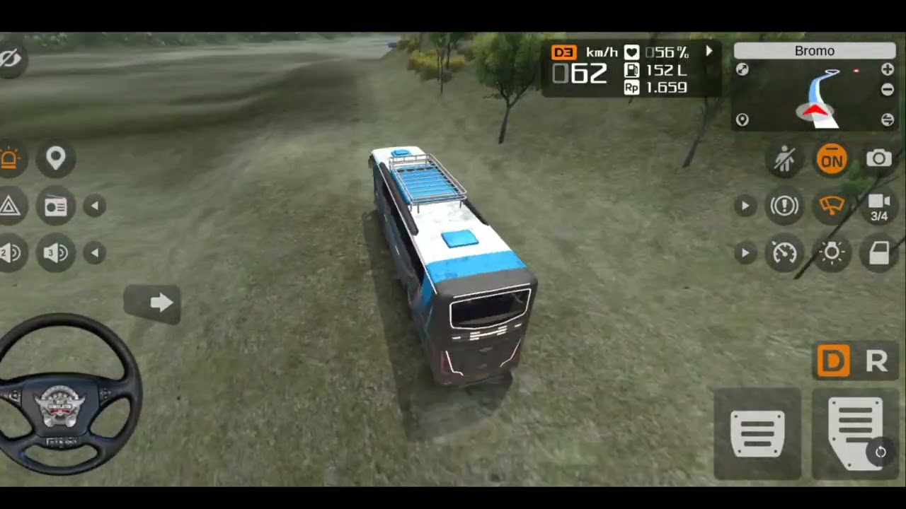Khayi Ke Kinare Bus 😱|Dangerous Hill Road  🛣️#gaming #bussidindonesia #youtube 