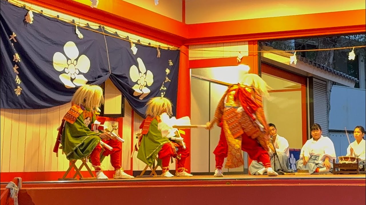 上野若宮八幡社(3月1日)天皇遣   豊饒神楽