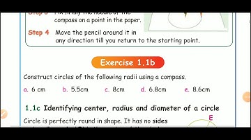 Samacheer Term l/ Maths/4std/Geometry : Identifying center, radius and diameter of a circle
