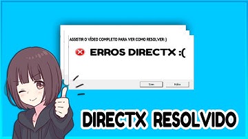 COMO RESOLVER O ERRO DE DIRECTX ATUALIZADO 🚨