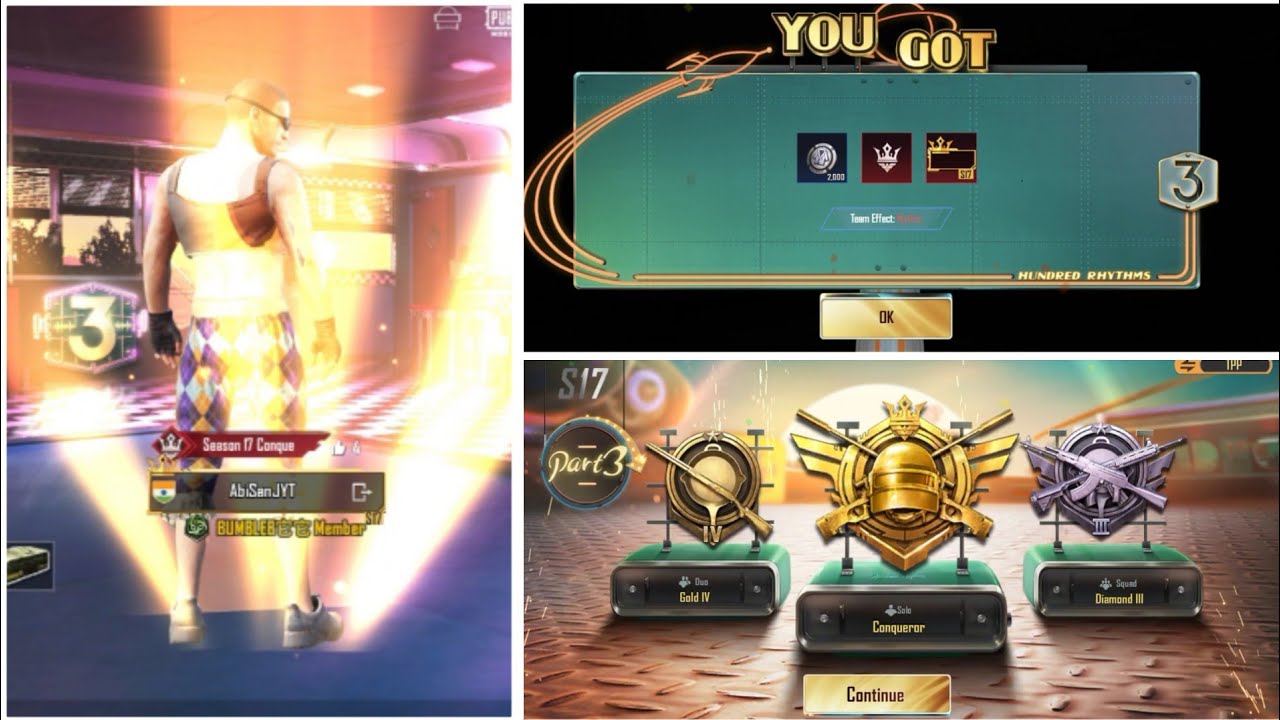 S18 Conqueror effect| 🔥Day 1- season 18 Solo Rank Push | Pubg Mobile | collecting Conqueror reward