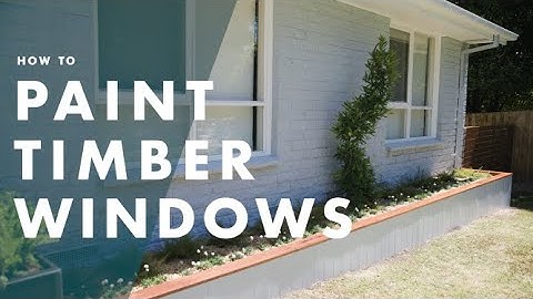 How To Paint Timber Window Frames | Bunnings Warehouse