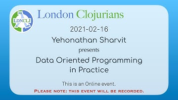 Data Oriented Programming in Practice - Yehonathan Sharvit