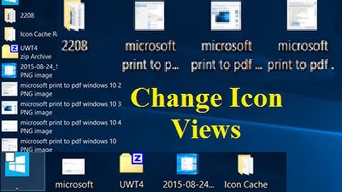 Shortcut Key to Make Icon (Extralarge Large Medium Small Titles Details) In All Windows PC