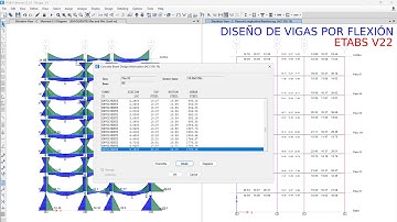 Diseño de vigas por flexión - Etabs v22