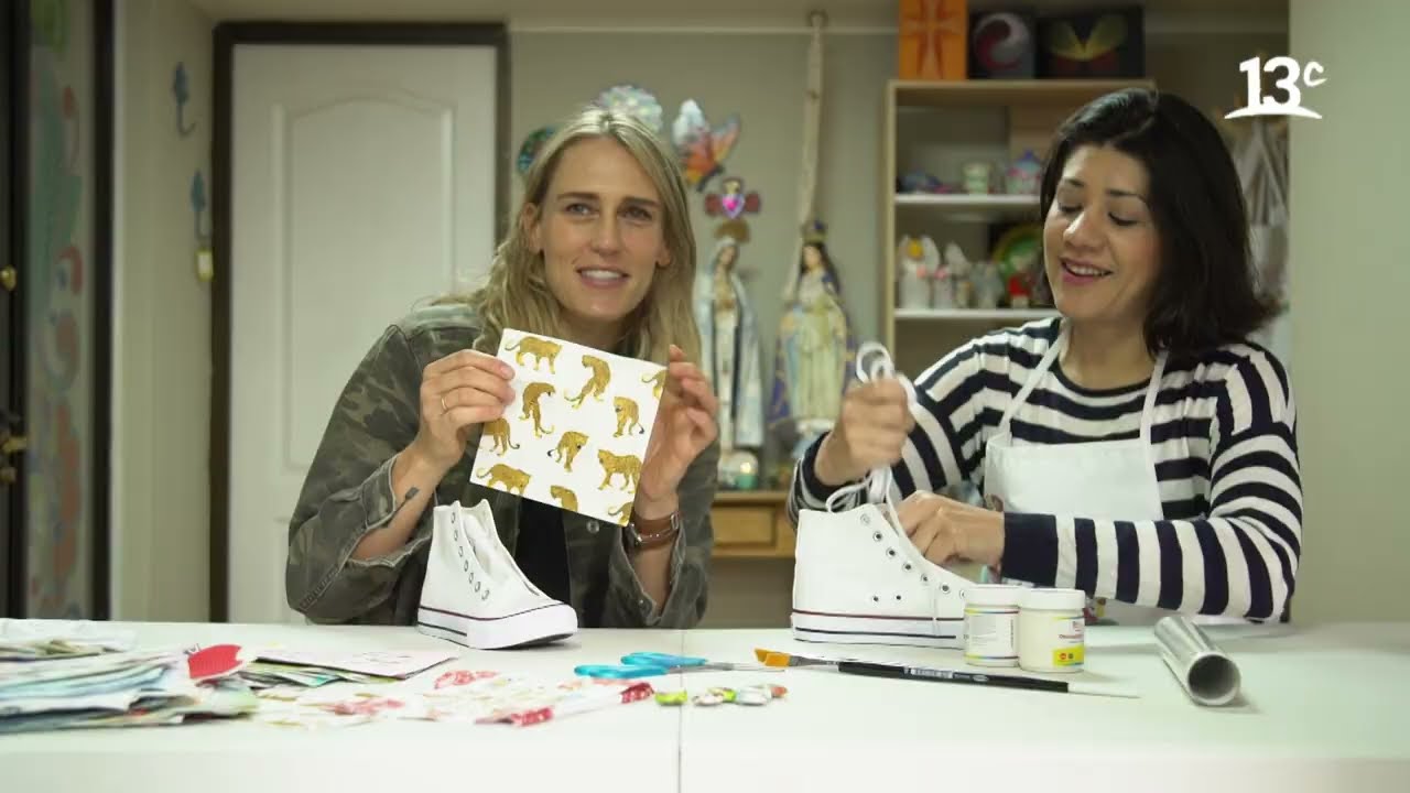 Tomando el taller de zapatillas decoupage textil | Plan V