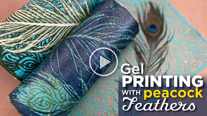 Gel Printing with Peacock FeathersTutorial Tidbits